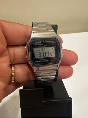 Silver Stainless Steel Smartwatch Band - Casio